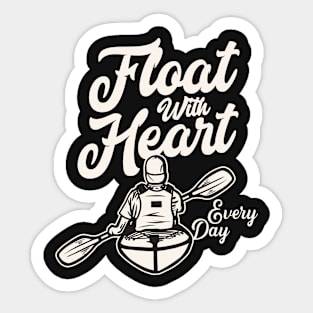 Float With Heart Sticker